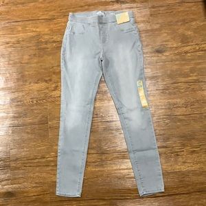 Girls size 14 gray pull on jegging